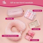 Traveler's Gift Set: 8 PCS Pink Essentials