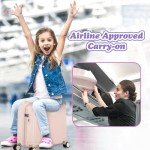 Smilesun 20" Kids Ride-On Suitcase - Pink