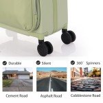UNIKER 16-Inch Expandable Carry-On Luggage - Green