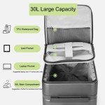 UNIKER 16-Inch Expandable Carry-On Luggage - Green