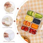 WACOI Portable Snack Serving Tray with Lid