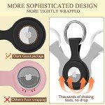 4 Pack AirTag Holder with Keychain and Case