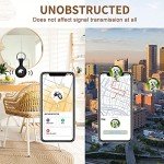 4 Pack AirTag Holder with Keychain and Case