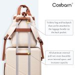 5-Piece Rose Gold Luggage Set with Wheels