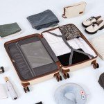 5-Piece Rose Gold Luggage Set with Wheels