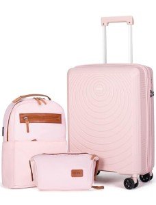 22-Inch Soft Shell Carry On Luggage with Wheels