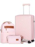 22-Inch Soft Shell Carry On Luggage with Wheels