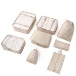 LOVCY 8-Piece Mesh Packing Cubes Set