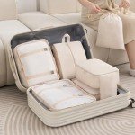 LOVCY 8-Piece Mesh Packing Cubes Set