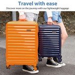 Coolife Expandable Spinner Luggage with TSA Lock