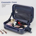 Coolife Expandable Spinner Luggage with TSA Lock