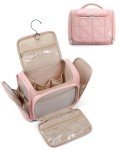BAGSMART Pink Hanging Toiletry Travel Bag