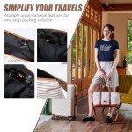 5-Piece White Lightweight Luggage Set with Wheels