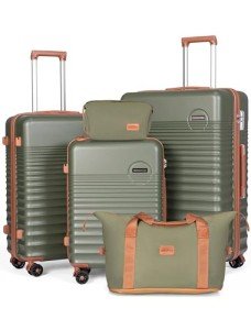 5-Piece Hardshell Luggage Set with Wheels