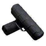 Juntan Portable Nylon Watch Travel Case - Black/Silver