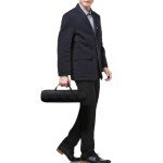 Juntan Portable Nylon Watch Travel Case - Black/Silver