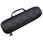 Juntan Portable Nylon Watch Travel Case - Black/Silver