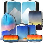 8-Piece Travel Packing Cubes for Space Saving