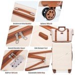 Cosbarn 3-Piece Olive Drab Carry-On Luggage Set