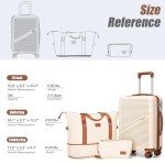 Cosbarn 3-Piece Olive Drab Carry-On Luggage Set
