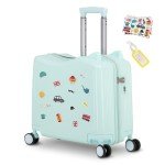 Smilesun 20" Kid's Ride-On Travel Suitcase - Green