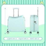 Smilesun 20" Kid's Ride-On Travel Suitcase - Green