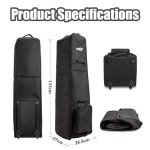 Wheeled Golf Club Travel Bag - Waterproof & Padded
