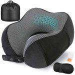 Comfortable Memory Foam Travel Neck Pillow Set