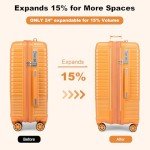 Expandable 4-Piece Hardside Luggage Set - Orange
