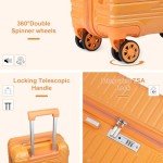 Expandable 4-Piece Hardside Luggage Set - Orange