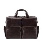 Maxwell Scott Men's Dark Brown Leather Briefcase