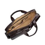 Maxwell Scott Men's Dark Brown Leather Briefcase