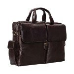 Maxwell Scott Men's Dark Brown Leather Briefcase