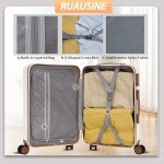 Ruausine Airline Approved Hardside Carry-On Suitcase