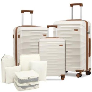 Somago 3-Piece Lightweight Hardside Luggage Set