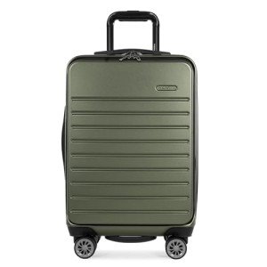 Mykel 22-Inch Green Hardside Carry-On Suitcase