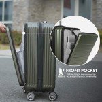 Mykel 22-Inch Green Hardside Carry-On Suitcase