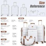 5-Piece Eeeza Luggage Set with Spinner Wheels