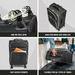 Kenneth Cole Chevron Quilted Luggage Set - Black