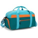 Kids Duffle Bag for Travel and School (Blue Green)