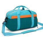 Kids Duffle Bag for Travel and School (Blue Green)