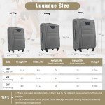 Merax Lightweight 3-Piece Softside Spinner Luggage Set
