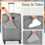 Merax Lightweight 3-Piece Softside Spinner Luggage Set