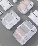 White 7-Piece Travel Luggage Organizer Set