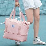 WONHOX Waterproof Expandable Travel Tote Bag - Pink
