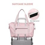WONHOX Waterproof Expandable Travel Tote Bag - Pink