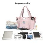 WONHOX Waterproof Expandable Travel Tote Bag - Pink