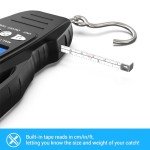 Digital Luggage Scale with Backlit Display & Tape