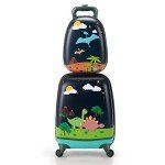 Dinosaur Kids Luggage Set with Backpack and Suitcase