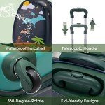 Dinosaur Kids Luggage Set with Backpack and Suitcase